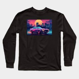 Retro Cityscape Datsun Long Sleeve T-Shirt